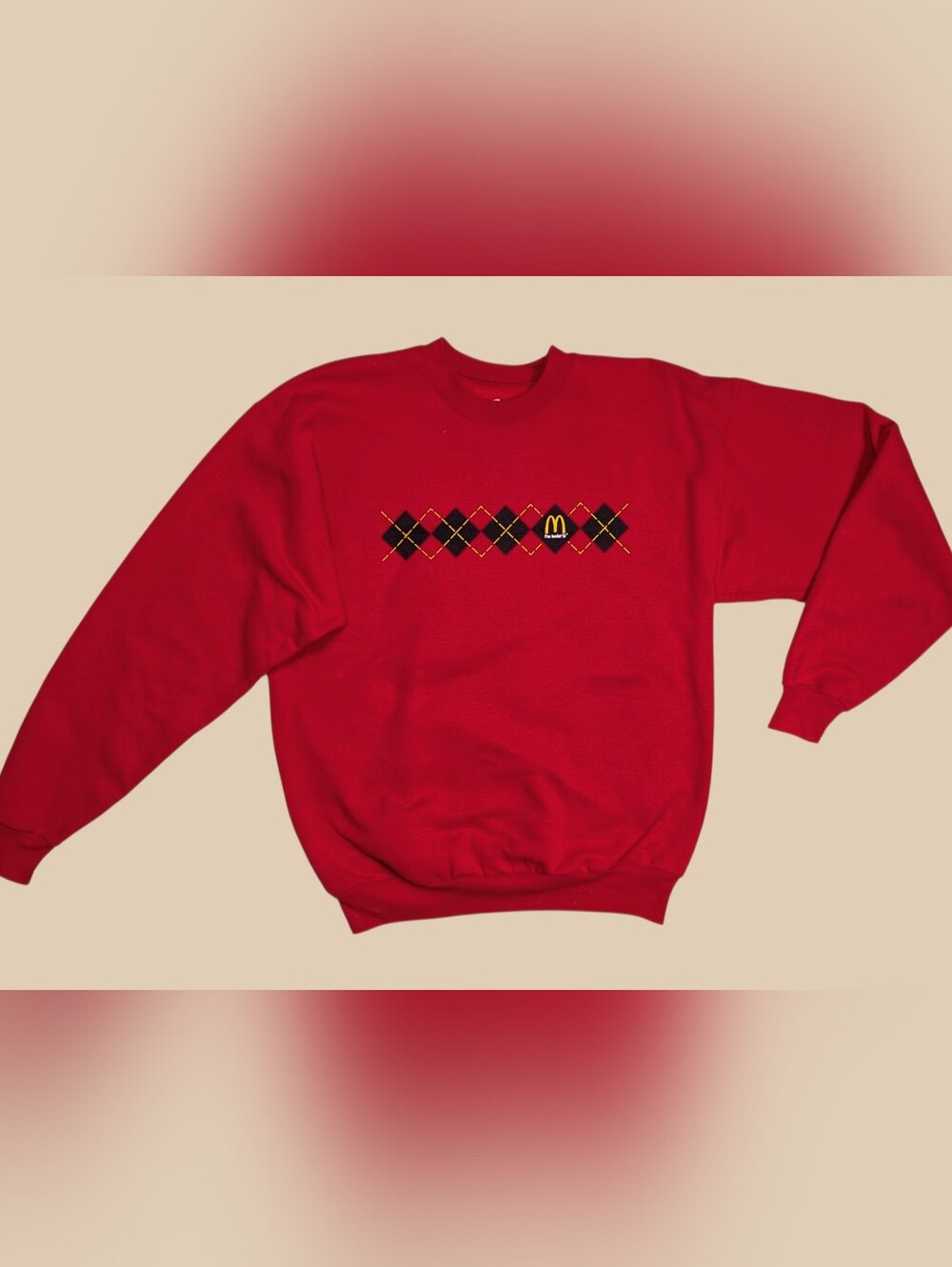 Y2K McDonald's Official "I'm Loving It" Staff Crewneck Sweatshirt Size Medium